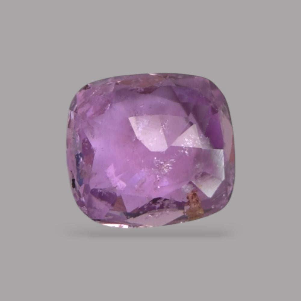 Cushion Cut Shape in Purple Sapphire Gemstone 0.69 Carats & 5.5 x 5.1 mm Size