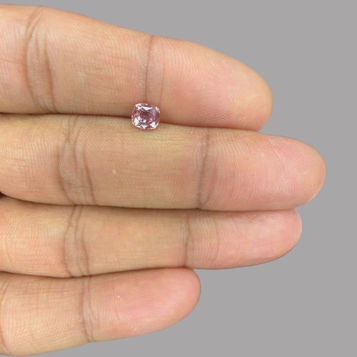 Cushion Cut Shape in Pink Sapphire Gemstone 0.71 Carats & 5.5 x 4.8 mm Size