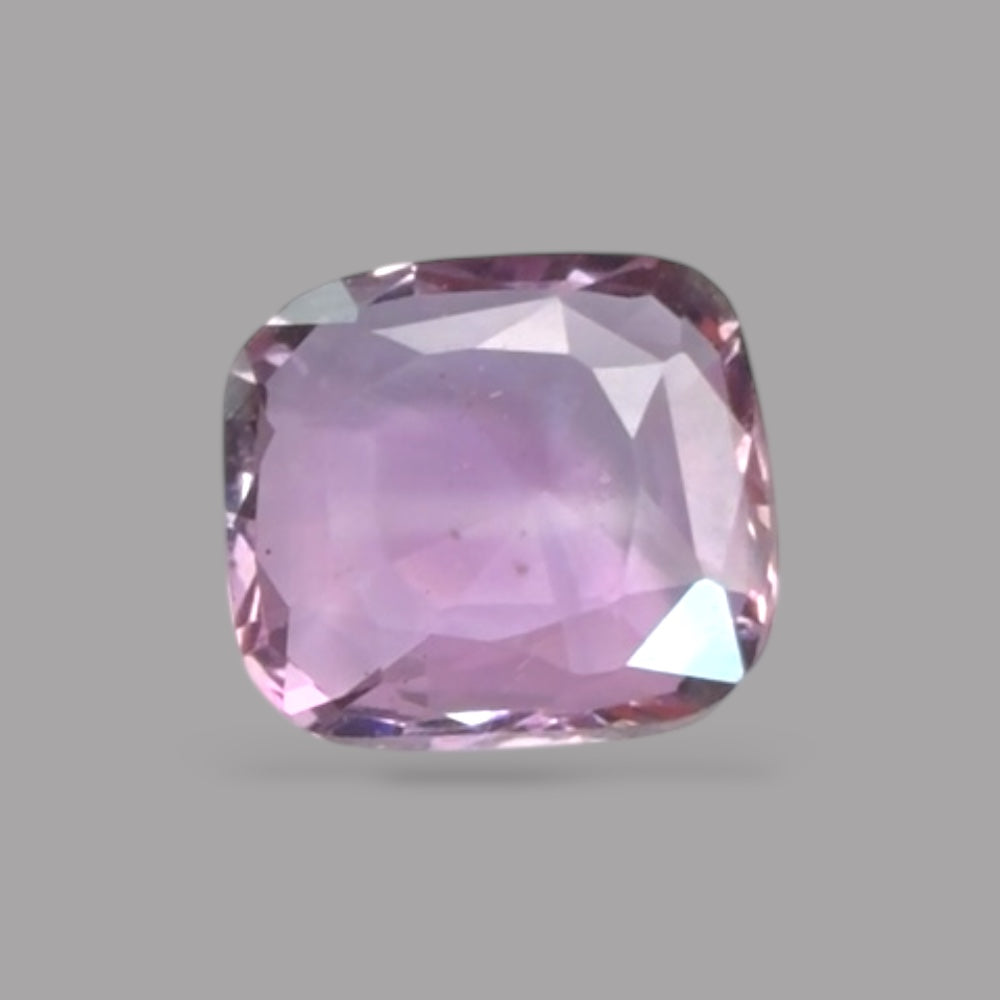 Cushion Cut Shape in Pink Sapphire Gemstone 0.71 Carats & 5.9 x 5.3 mm Size