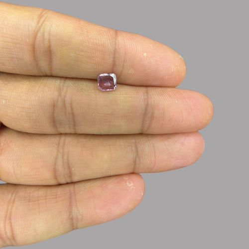 Cushion Cut Shape in Pink Sapphire Gemstone 0.71 Carats & 5.9 x 5.3 mm Size
