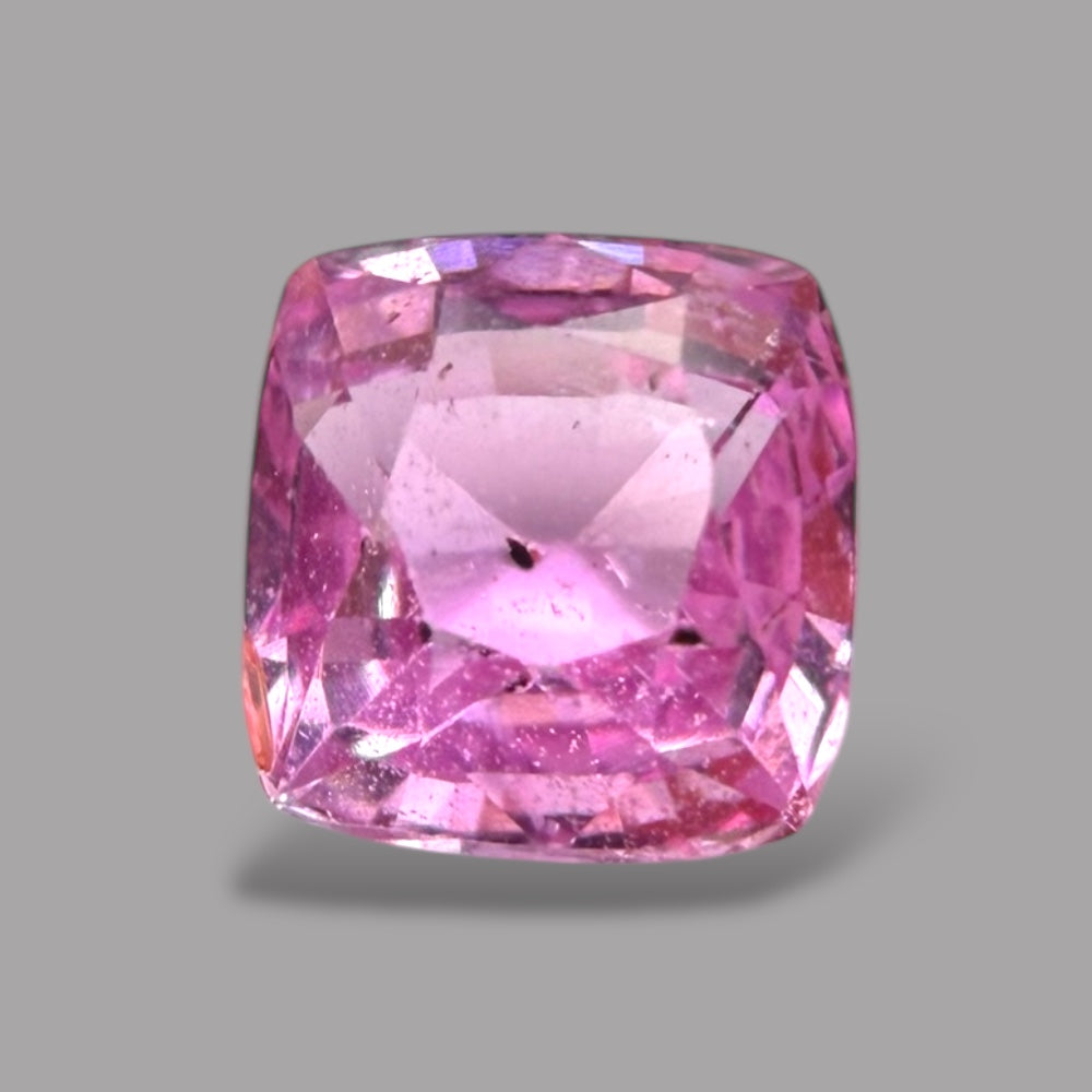 Cushion Cut Shape in Pink Sapphire Gemstone 0.72 Carats & 4.7 x 4.6 mm Size