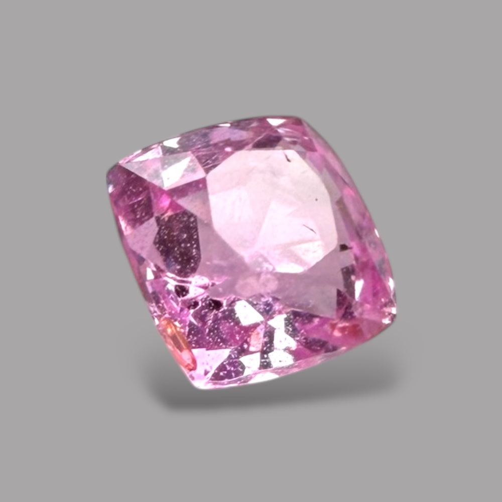 Cushion Cut Shape in Pink Sapphire Gemstone 0.72 Carats & 4.7 x 4.6 mm Size