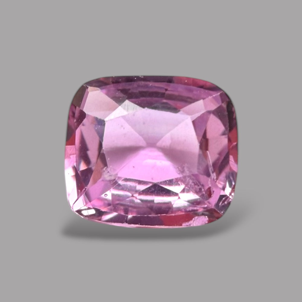 Cushion Cut Shape in Pink Sapphire Gemstone 0.73 Carats & 5.4 x 4.8 mm Size