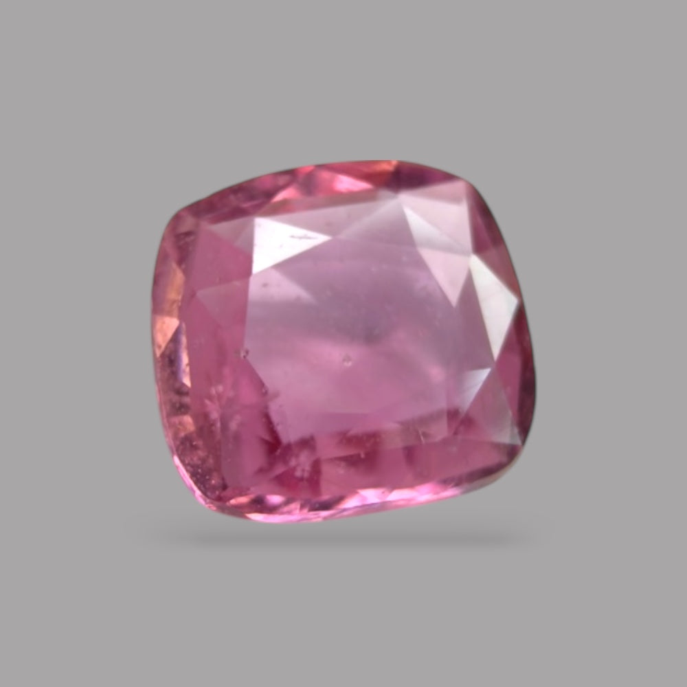 Cushion Cut Shape in Pink Sapphire Gemstone 0.75 Carats & 5.9 x 5.5 mm Size