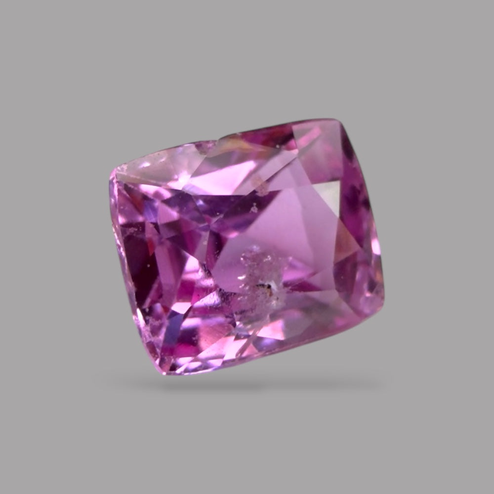 Cushion Cut Shape in Pink Sapphire Gemstone 0.80 Carats & 5.5 x 4.6 mm Size