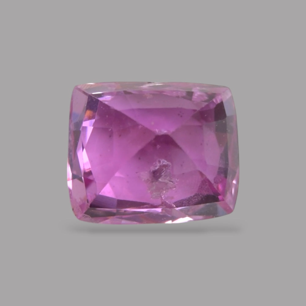 Cushion Cut Shape in Pink Sapphire Gemstone 0.80 Carats & 5.5 x 4.6 mm Size