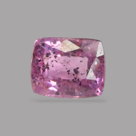 Cushion Cut Shape in Pink Sapphire Gemstone 0.82 Carats & 5.5 x 4.5 mm Size