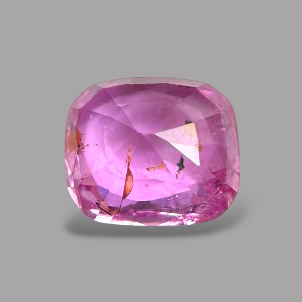 Cushion Cut Shape in Pink Sapphire Gemstone 0.84 Carats & 5.8 x 5 mm Size