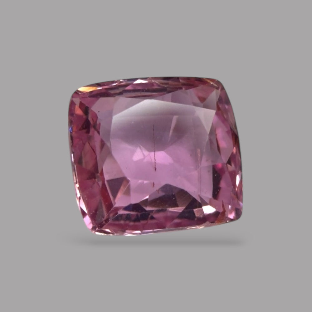 Cushion Cut Shape in Pink Sapphire Gemstone 0.86 Carats & 5.6 x 5.1 mm Size