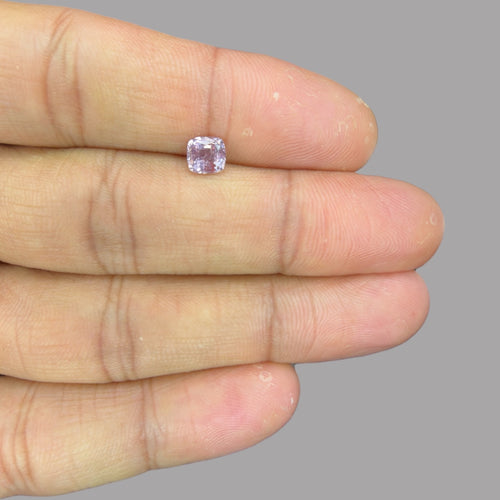 Cushion Cut Shape in Pink Sapphire Gemstone 0.92 Carats & 5.6 x 5.3 mm Size