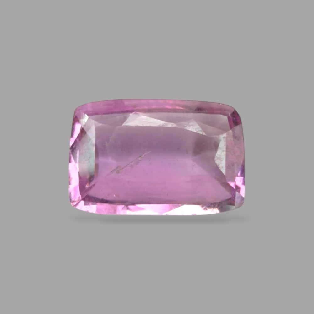 Cushion Cut Shape in Pink Sapphire Gemstone 0.99 Carats & 8 x 5.3 mm Size