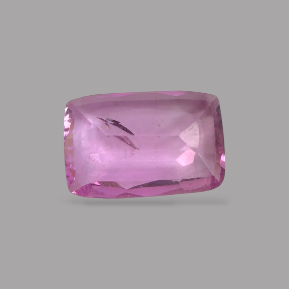 Cushion Cut Shape in Pink Sapphire Gemstone 0.99 Carats & 8 x 5.3 mm Size