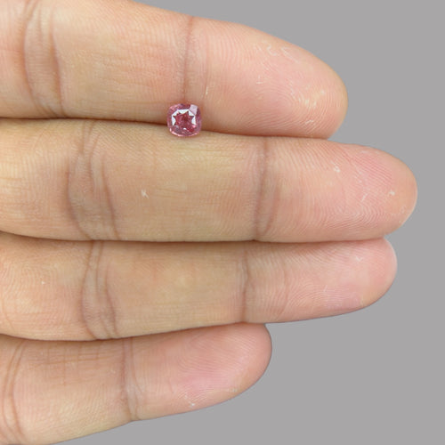 Cushion Cut Shape in Pink Sapphire Gemstone 0.67 Carats & 5.1 x 4.7 mm Size