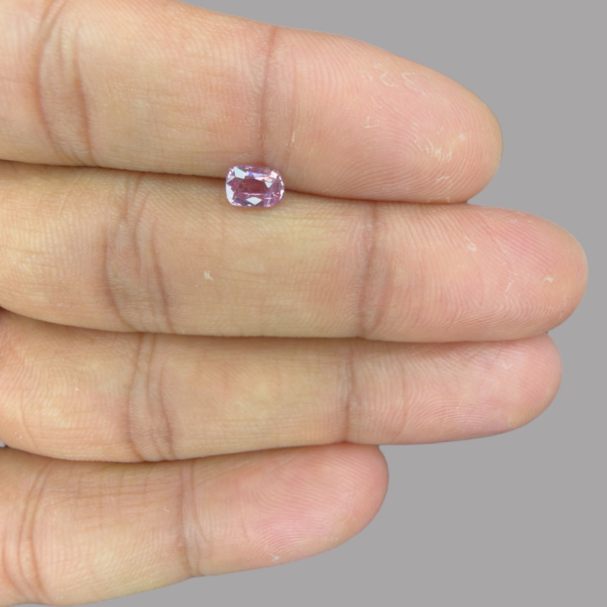 Cushion Cut Shape in Pink Sapphire Gemstone 0.81 Carats & 6.3 x 4.4 mm Size
