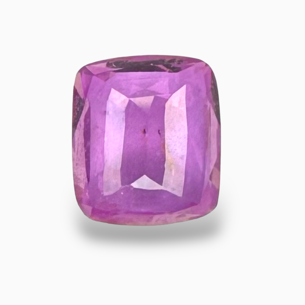 Cushion Cut Pink Sapphire 1.53 Carats, 6.8 mm