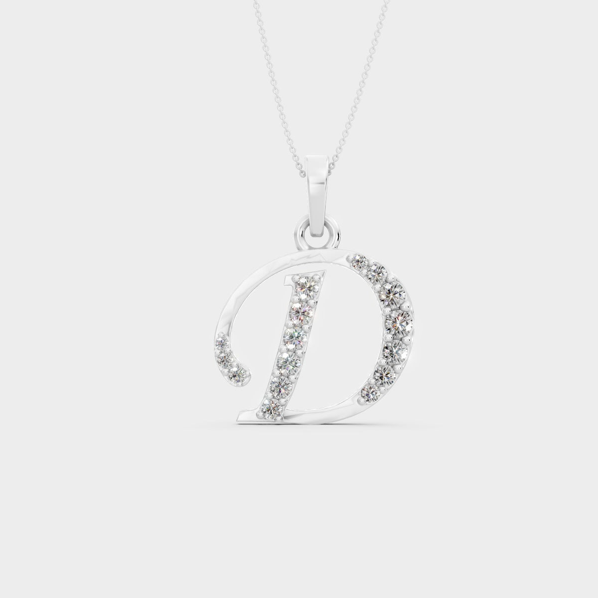 Gold D Necklace