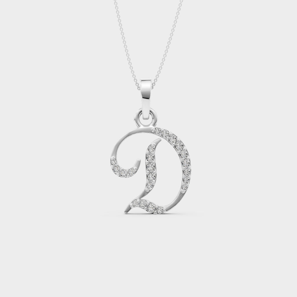 Initial D Pendant Necklace