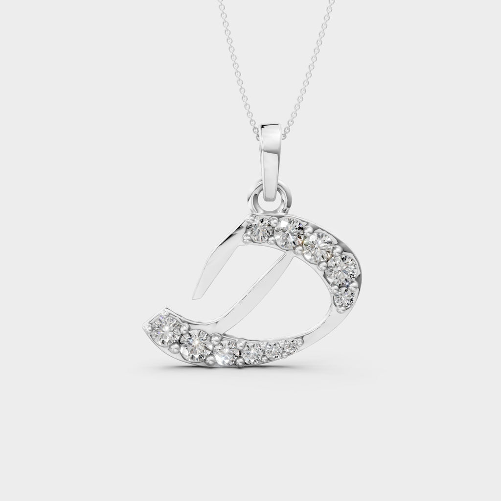 Letter D Pendant Necklace