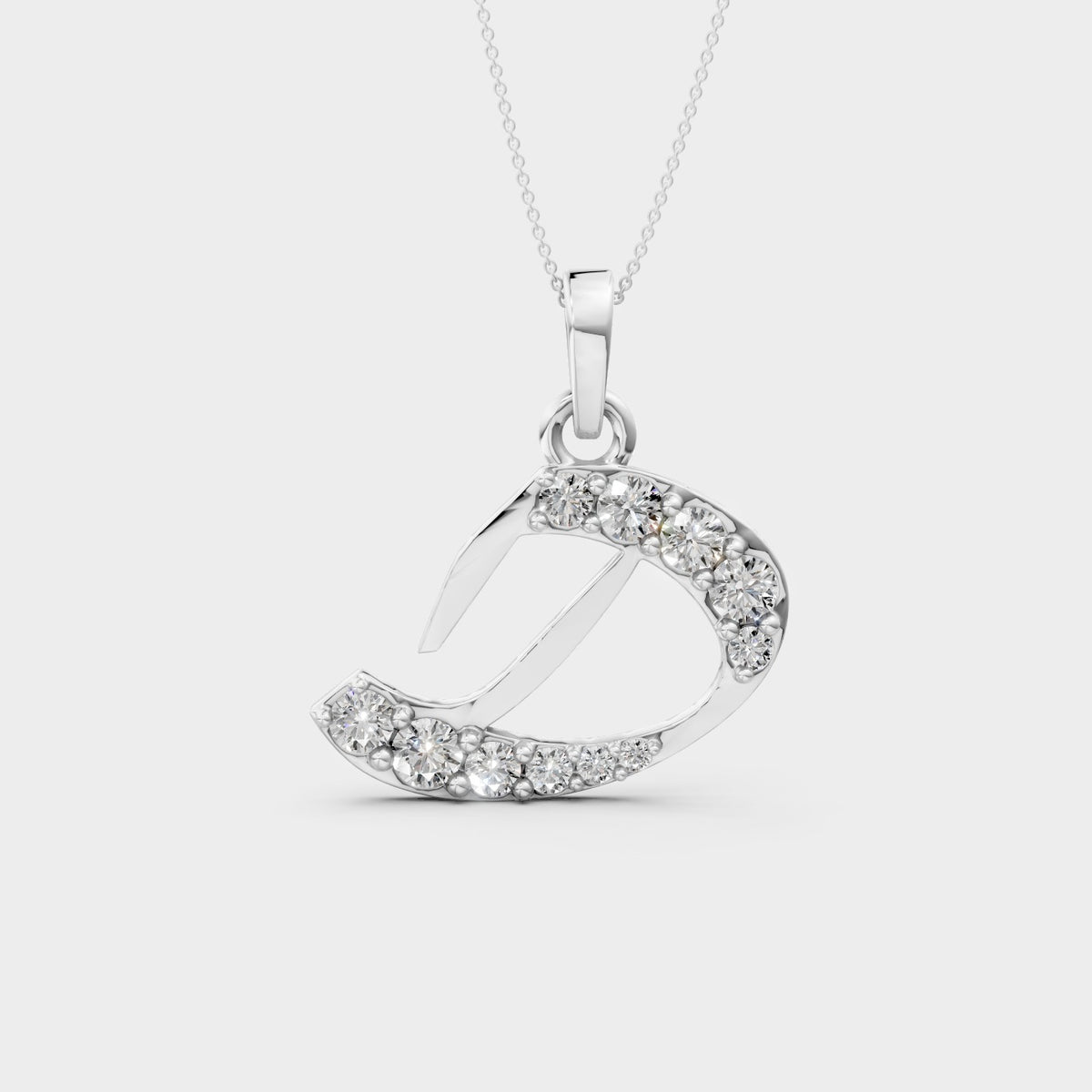 Letter D Pendant Necklace