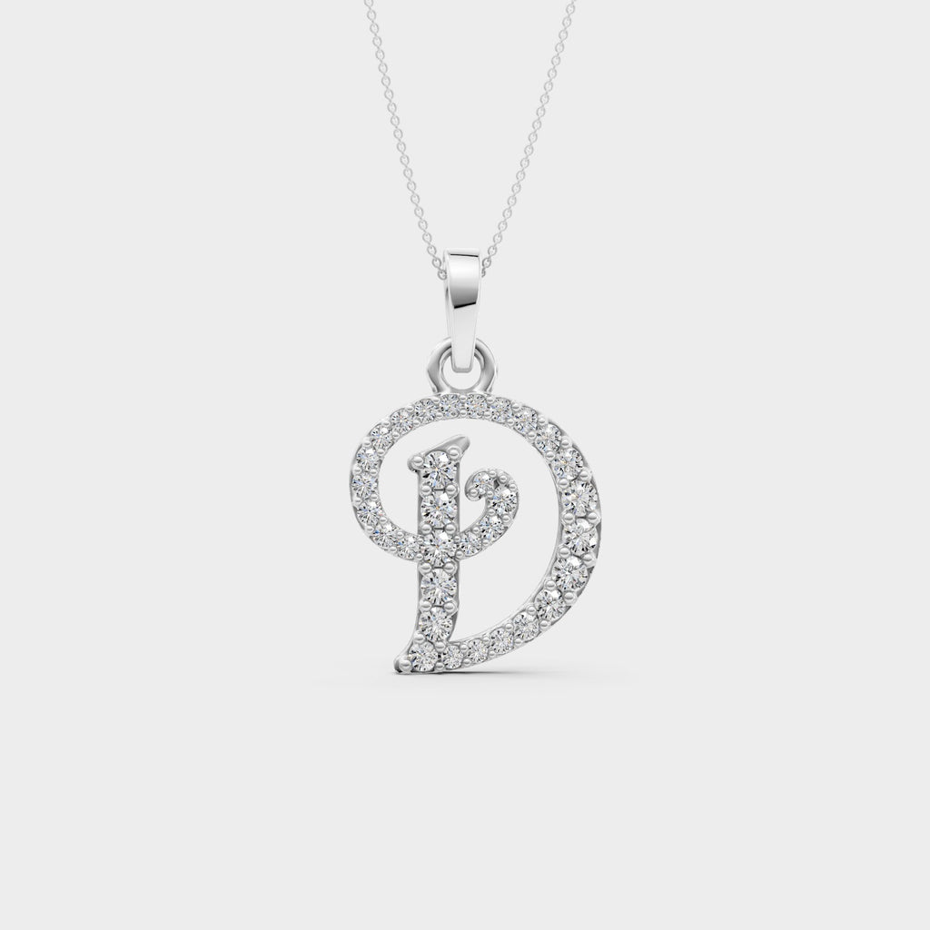 Letter D Gold Pendant