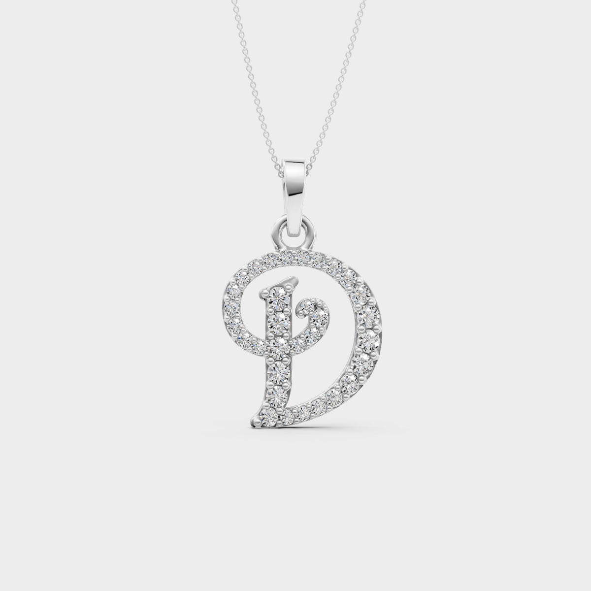 Letter D Gold Pendant