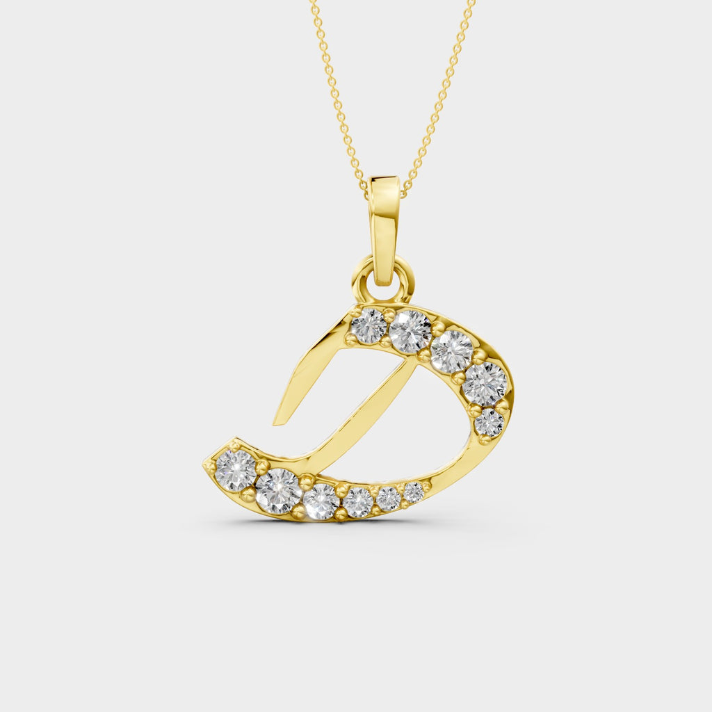 Letter D Pendant Necklace