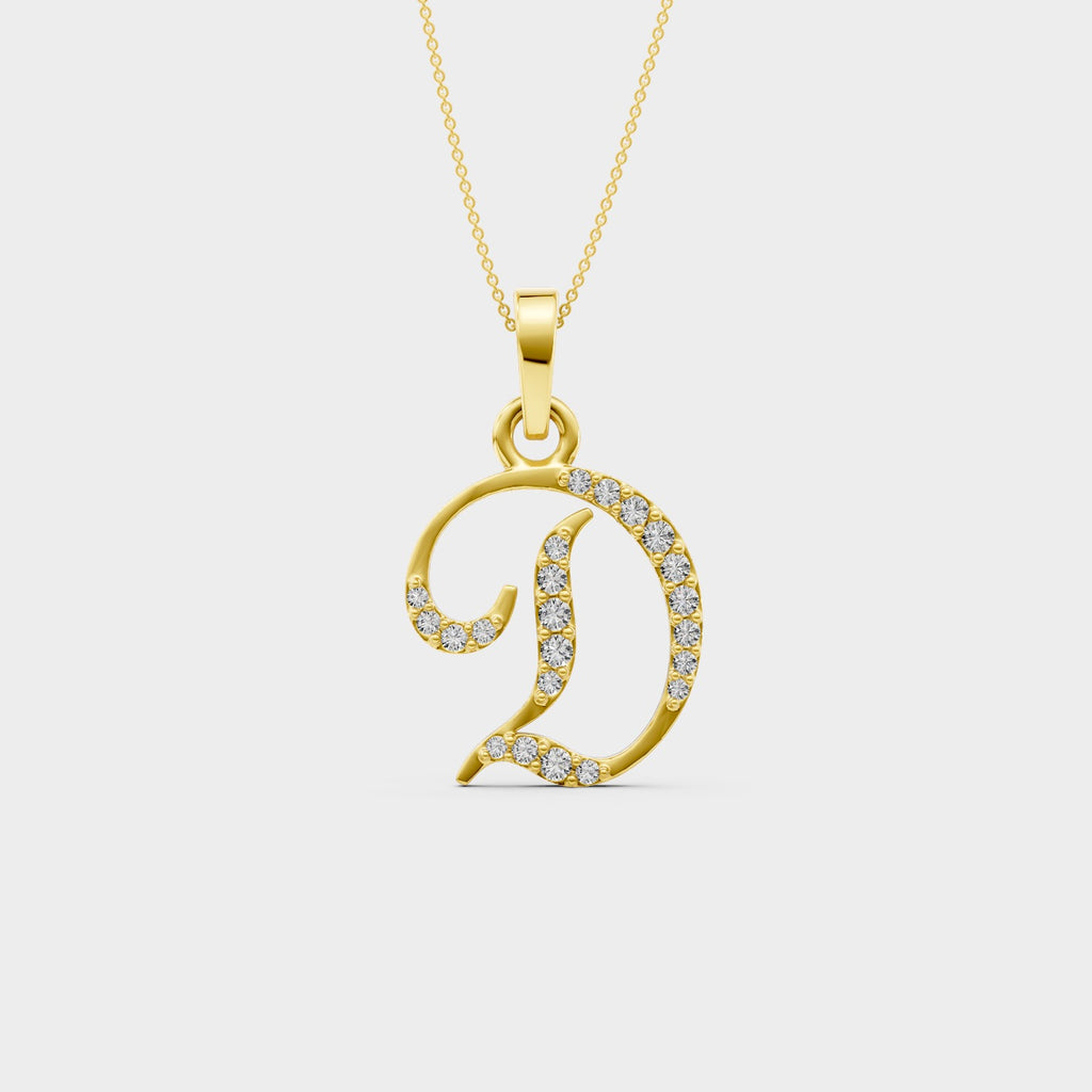 Initial D Pendant Necklace