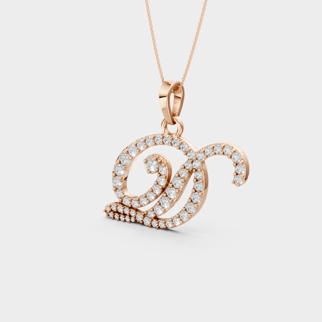 Gold Letter D Necklace