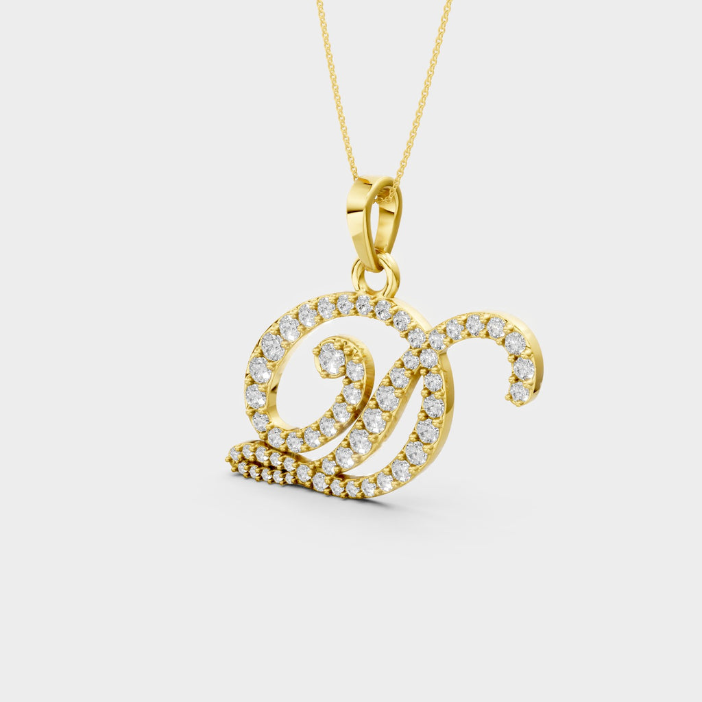 Gold Letter D Necklace