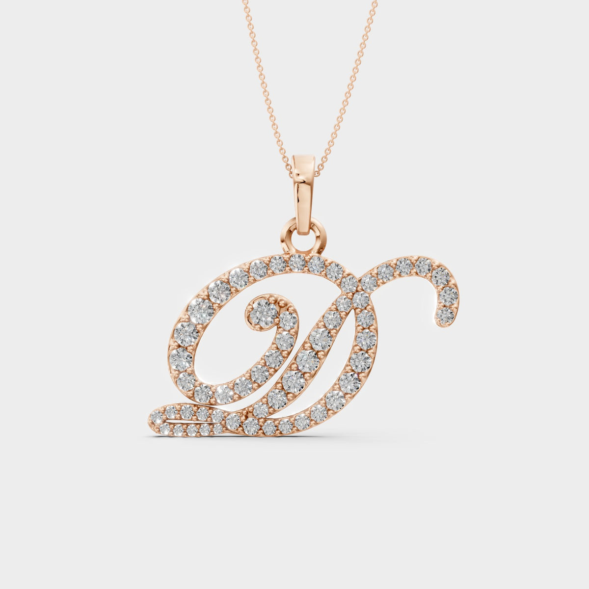 Gold Letter D Necklace