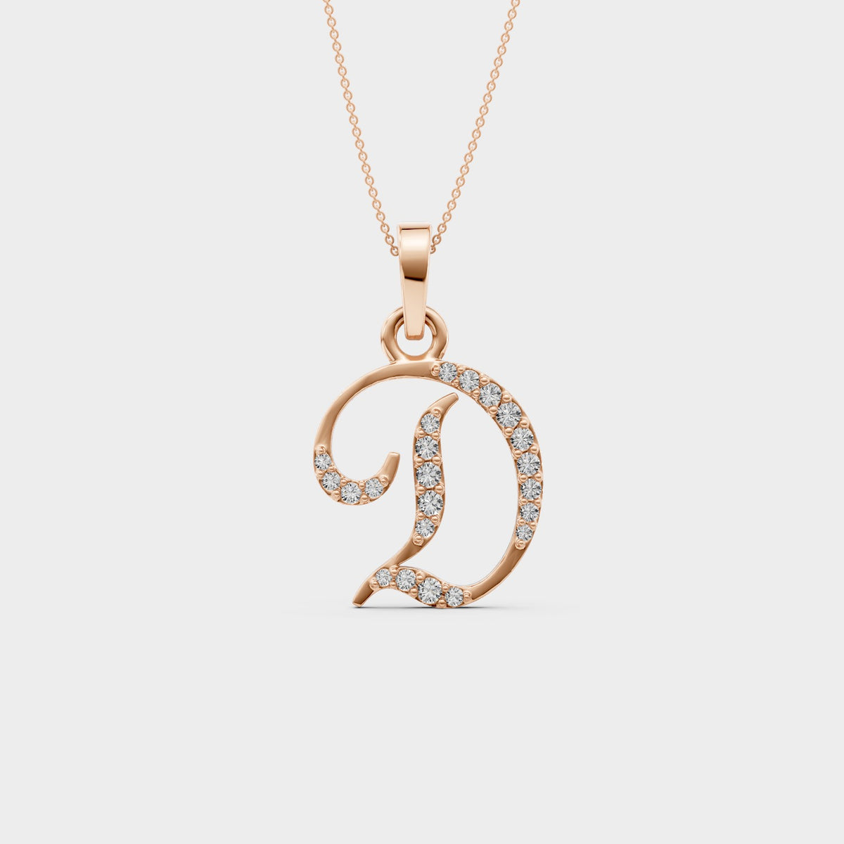 Initial D Pendant Necklace
