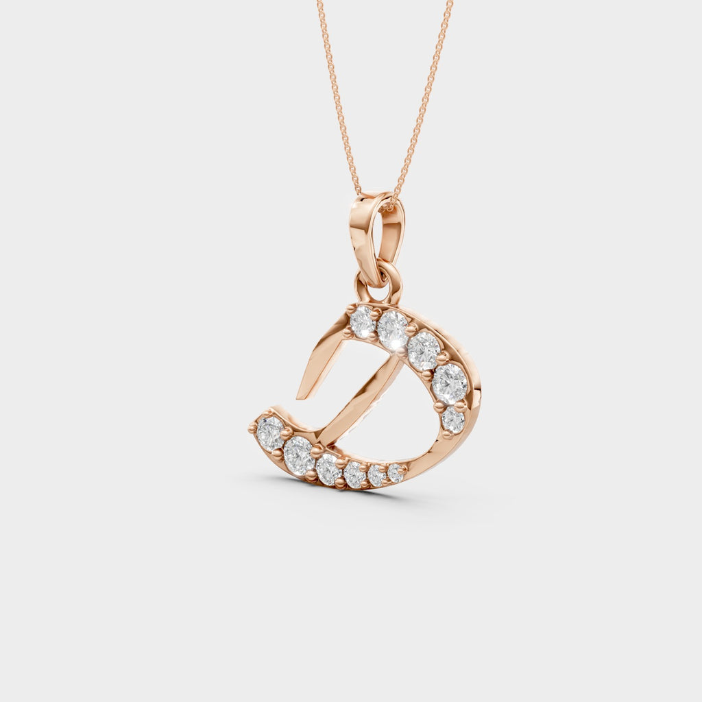 Letter D Pendant Necklace