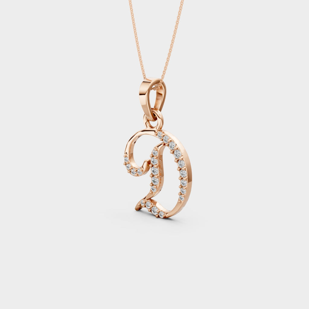 Initial D Pendant Necklace