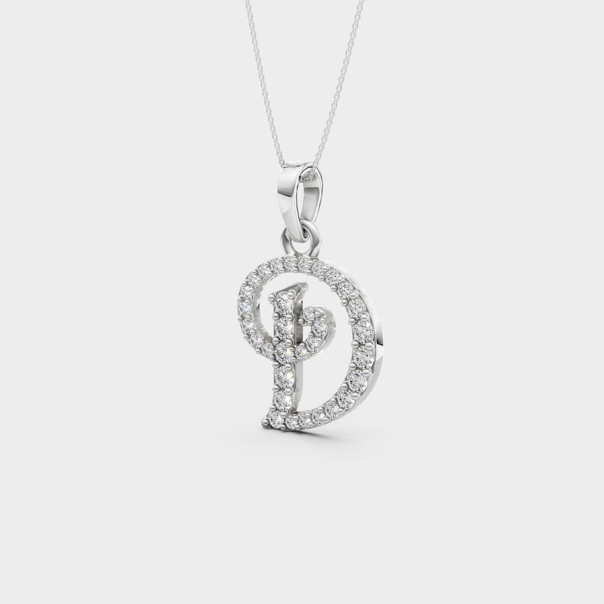 Letter D Gold Pendant