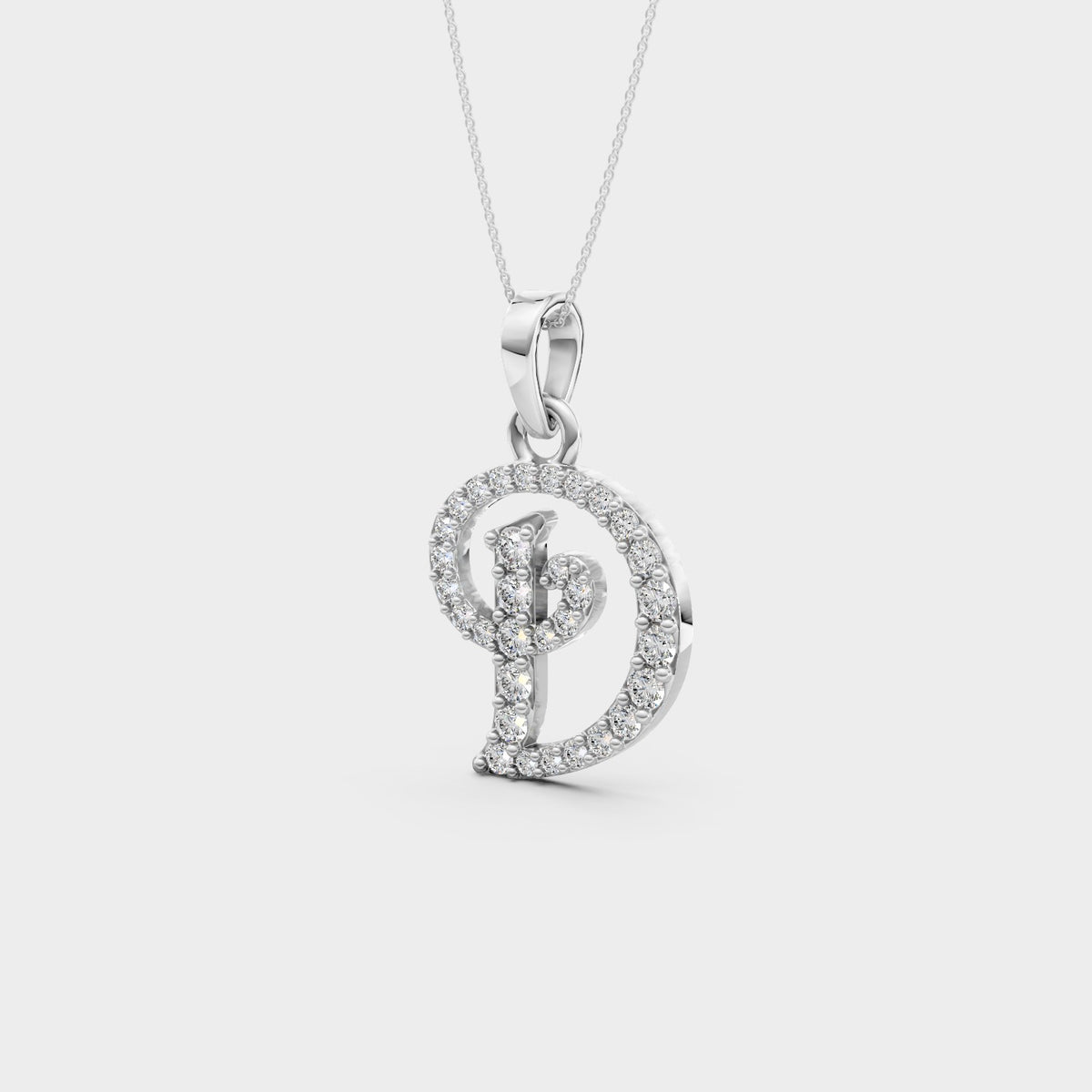 Letter D Gold Pendant