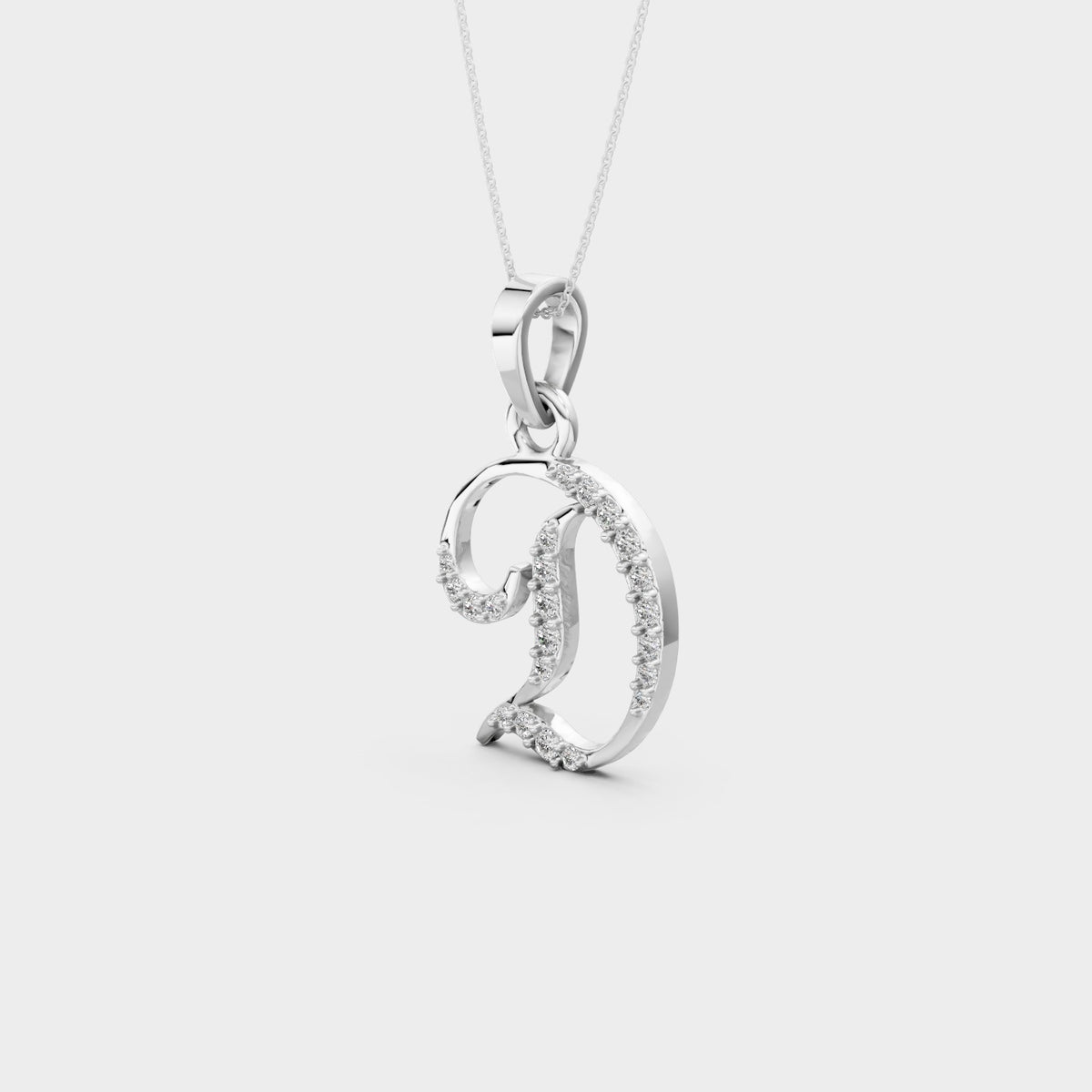 Initial D Pendant Necklace