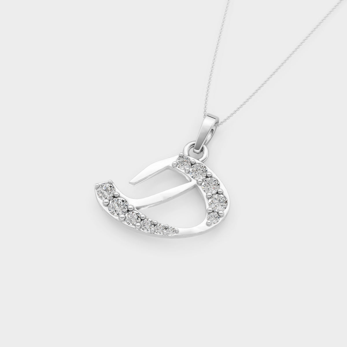 Letter D Pendant Necklace