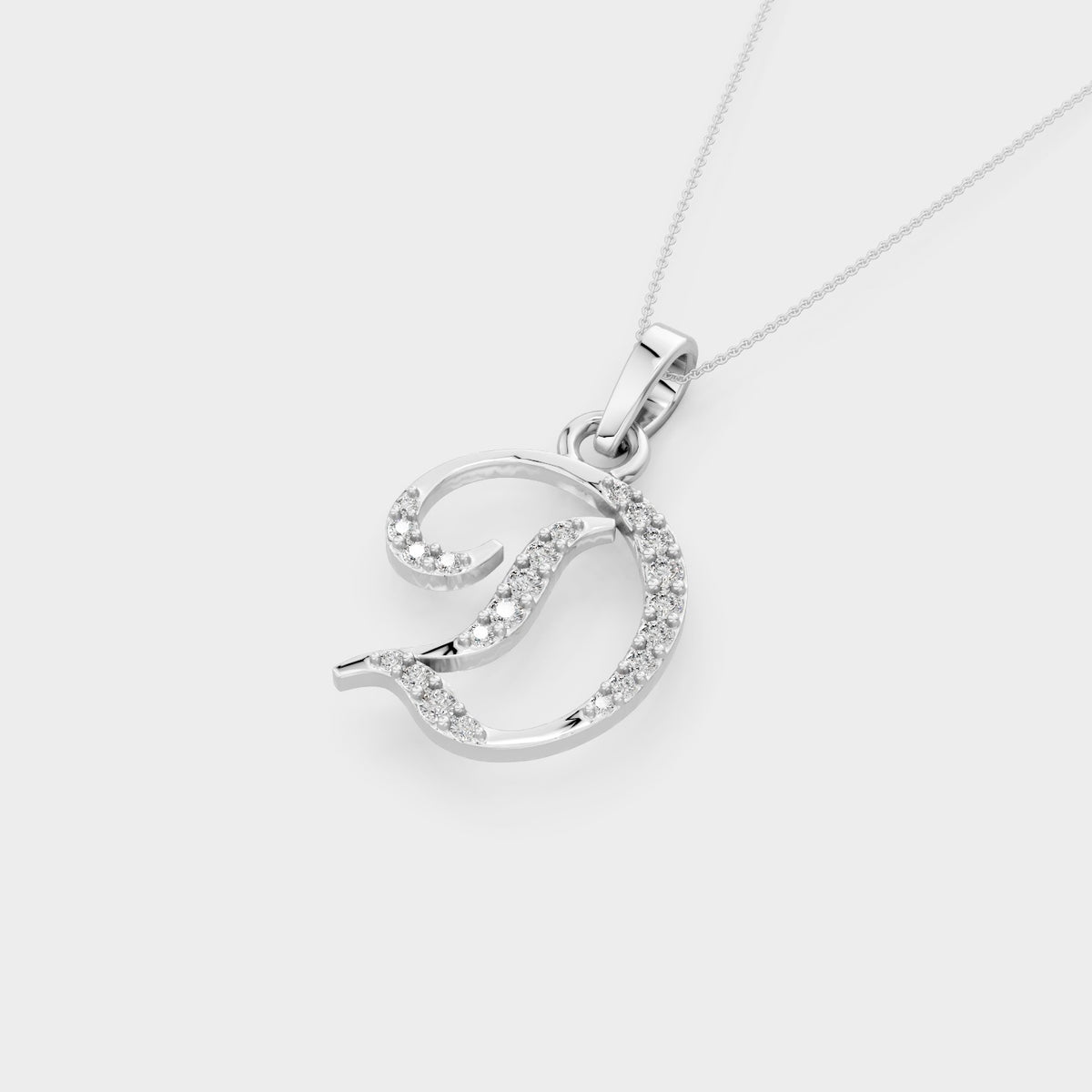 Initial D Pendant Necklace