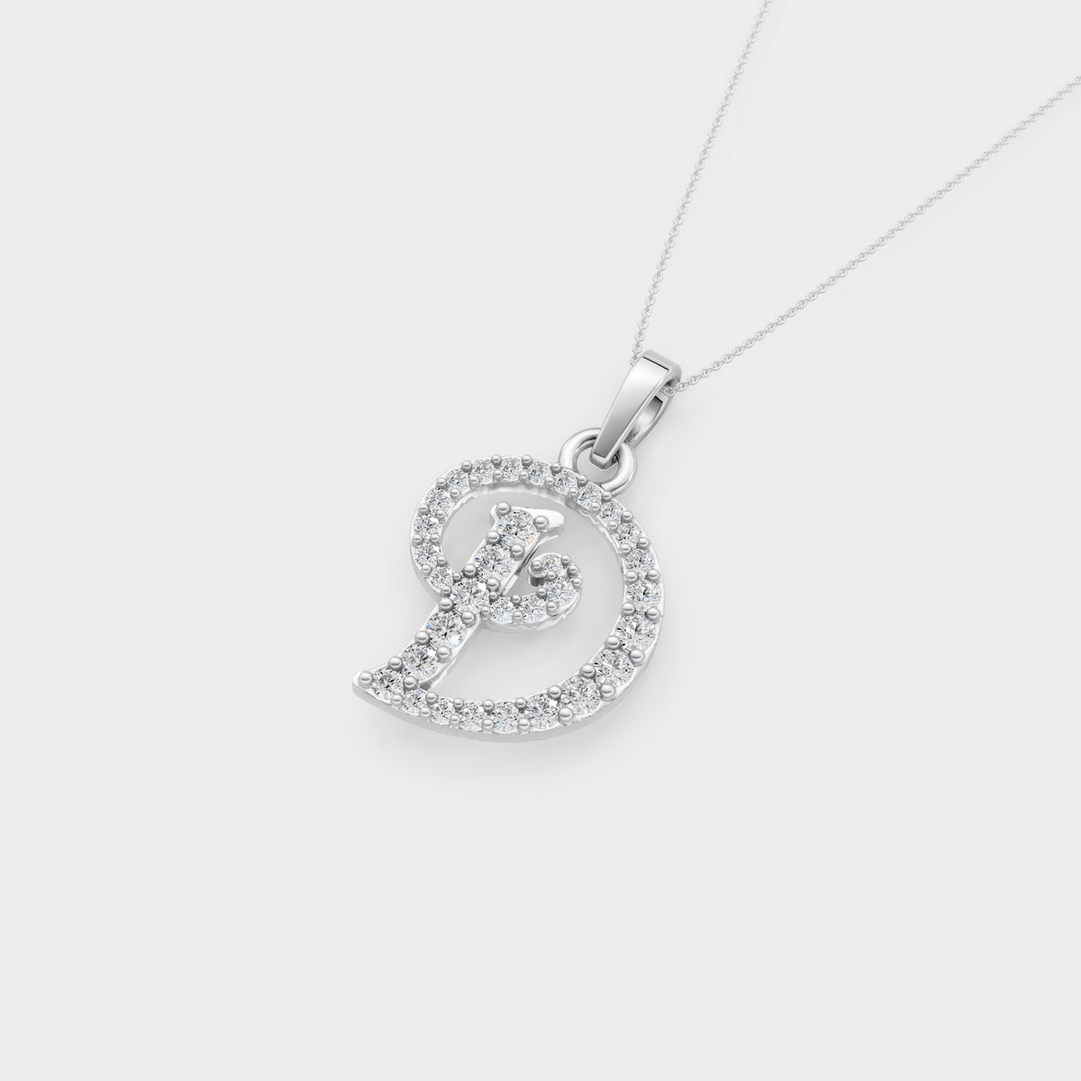 Letter D Gold Pendant