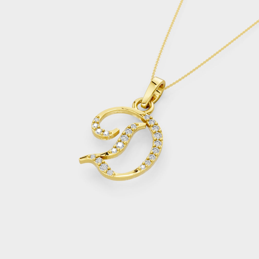 Initial D Pendant Necklace