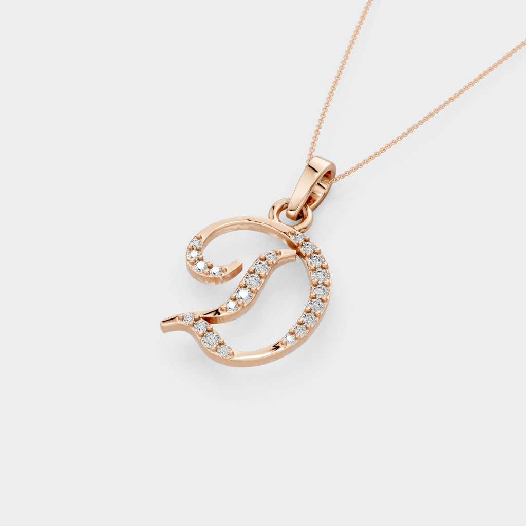 Initial D Pendant Necklace