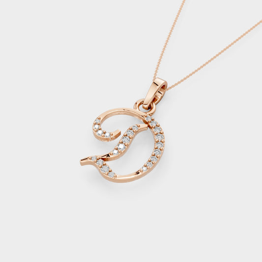 Initial D Pendant Necklace