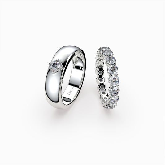 Diamond Engagement Rings for Couple - Amara