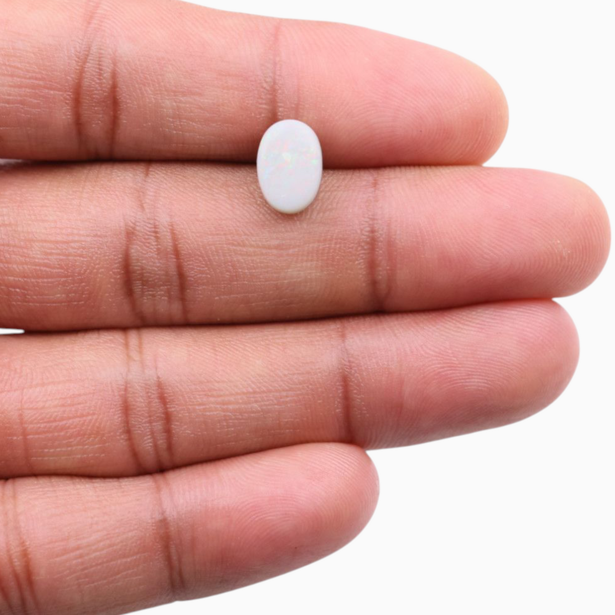 Natural Australian Doublet Opal Stone 3.04 Carats Oval Cabochon Shape Size 10.6x7.5mm