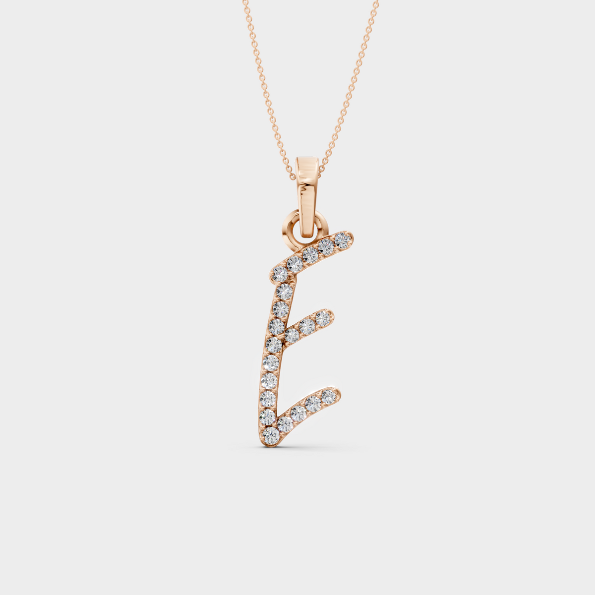 E Gold Pendant