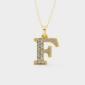 F Initial Pendant Necklace - Maelynn