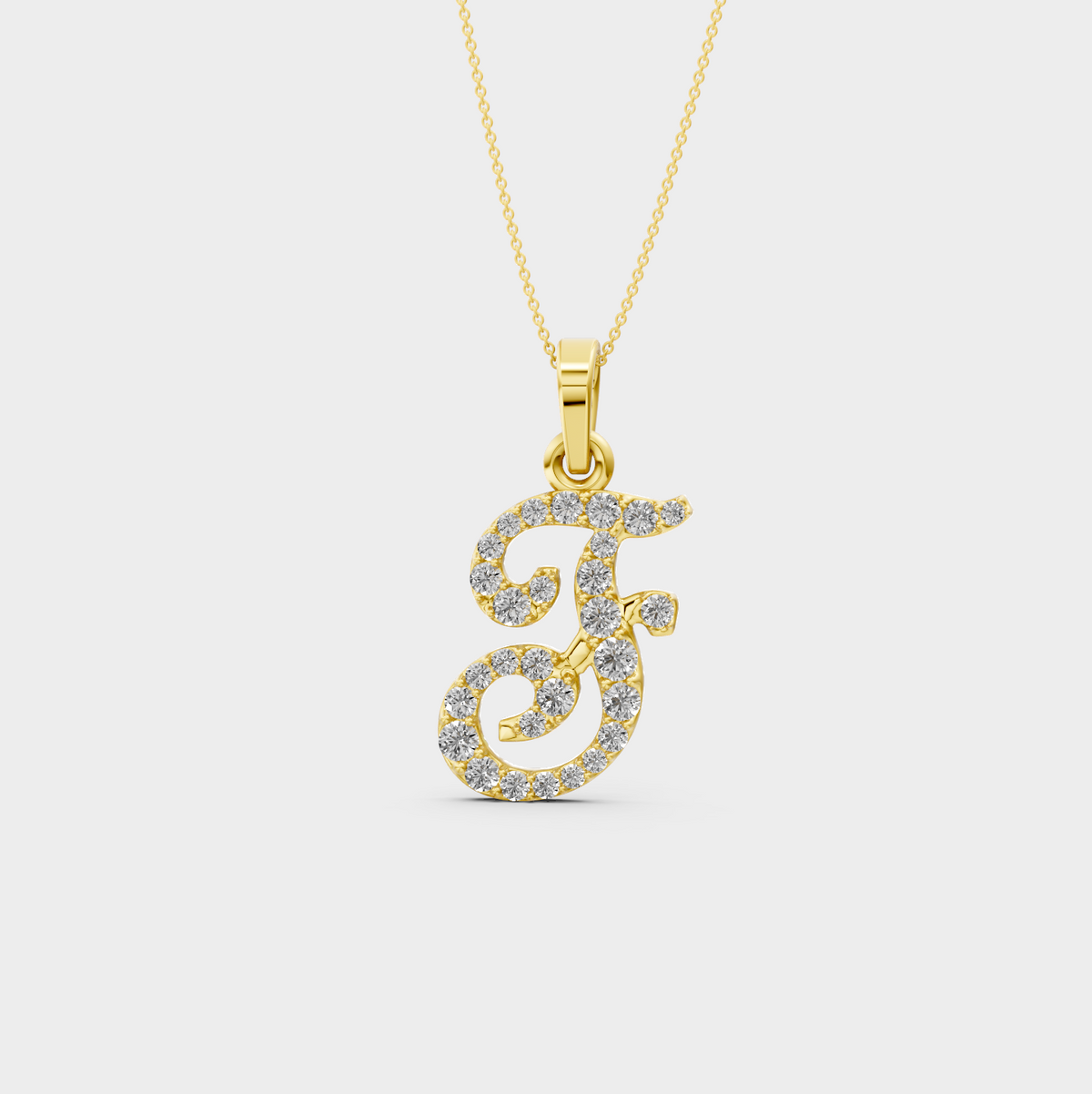 F Pendant Necklace for Women - Mariella
