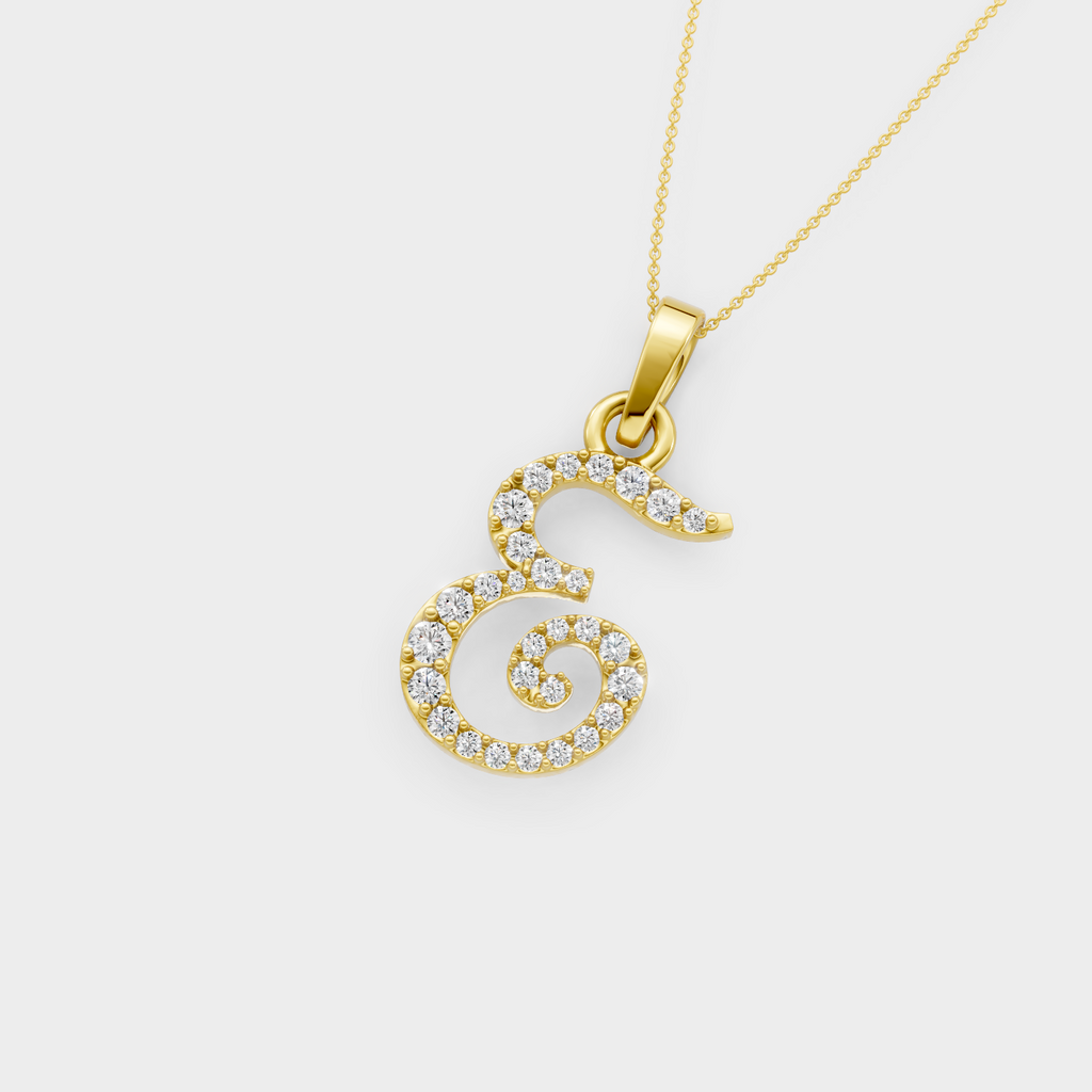 E Gold Necklace