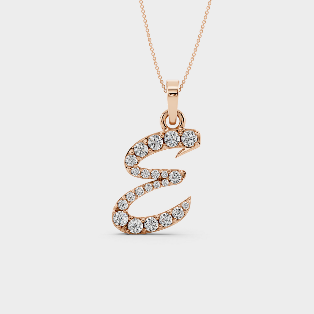 E Letter Pendant