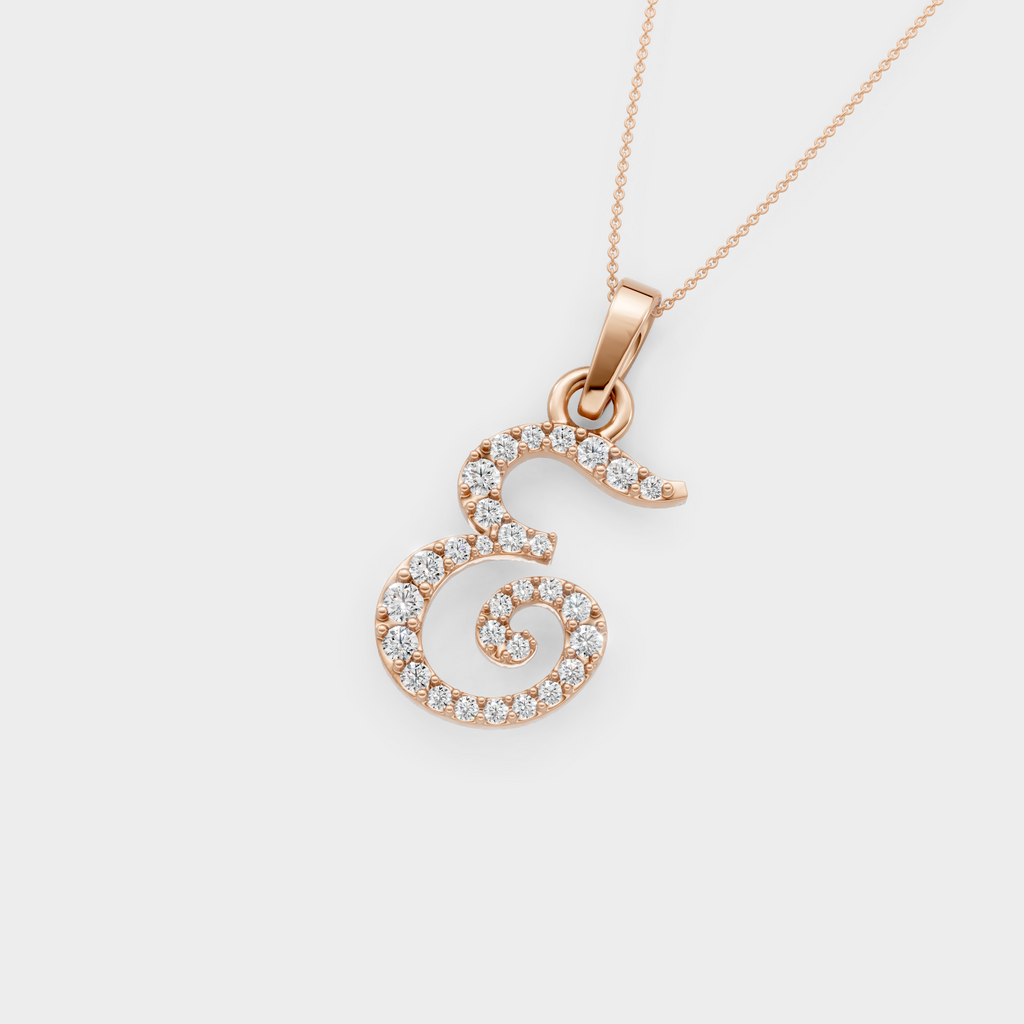 E Gold Necklace